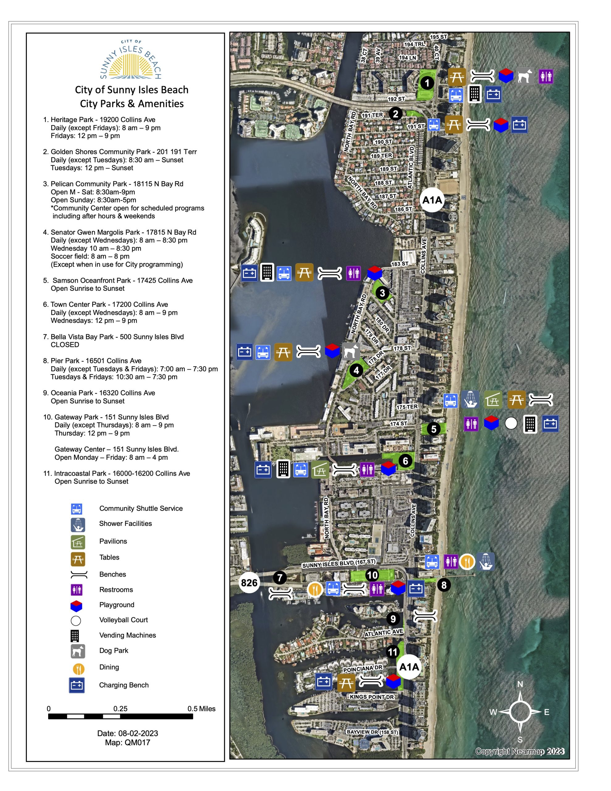 City Maps Sunny Isles Beach, FL