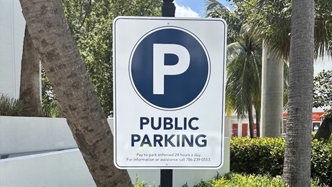Public Parking Sign