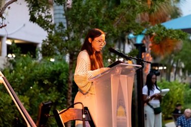 Poet reading